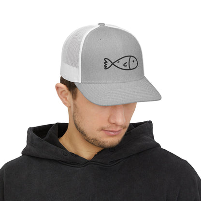Low Tide Poke Fish Snapback Trucker Cap