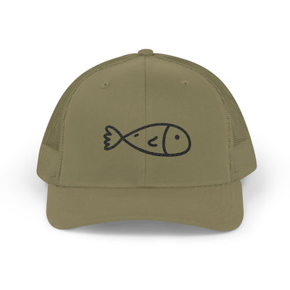 Low Tide Poke Fish Snapback Trucker Cap