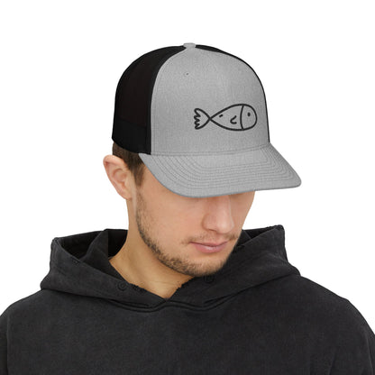 Low Tide Poke Fish Snapback Trucker Cap