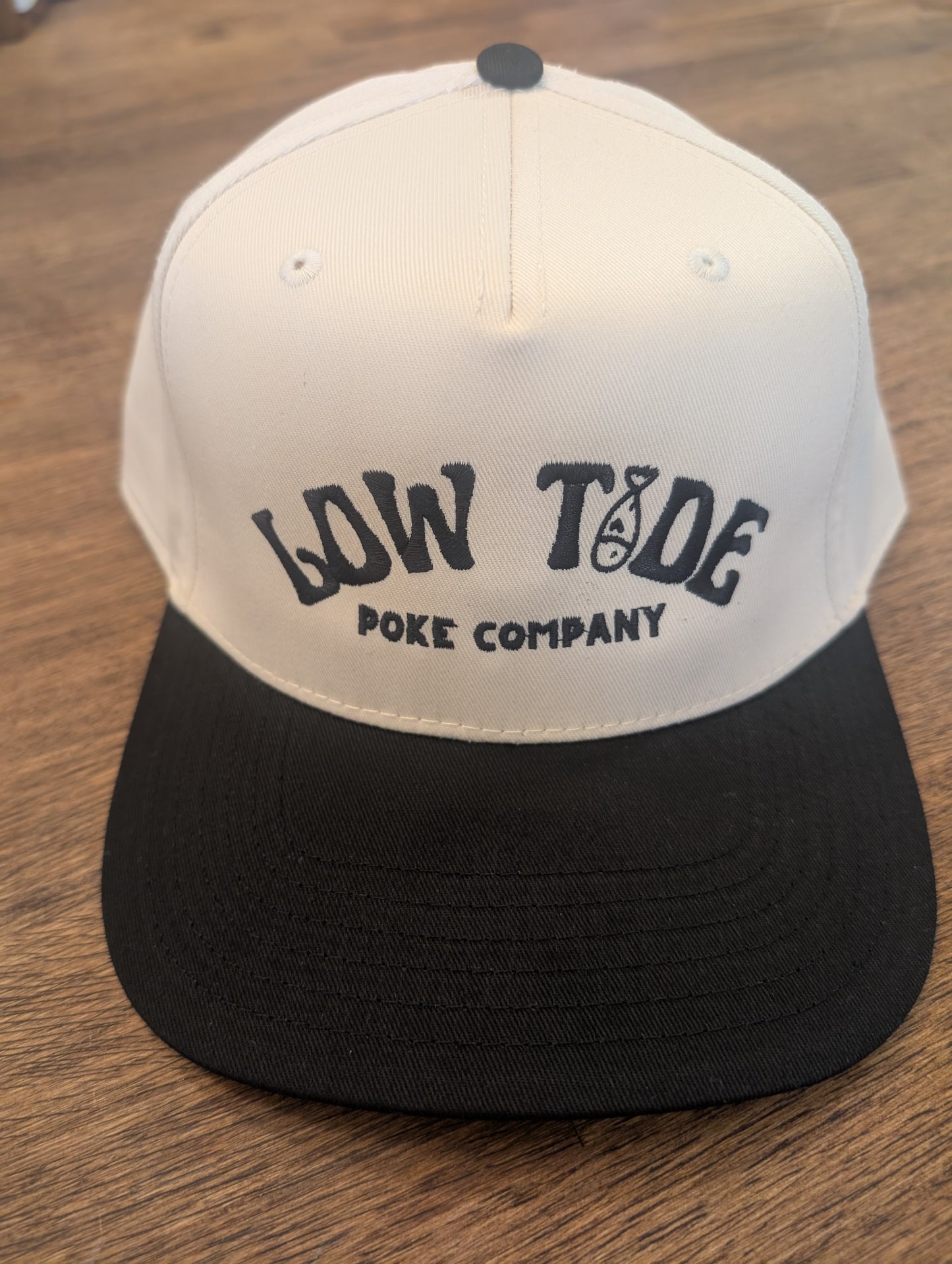 Snap Back LowTide Hat Black & White